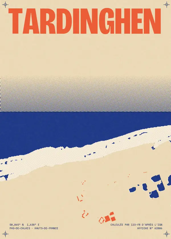 Affiche de Tardinghen, calculée par 123-fr d'après l'IGN