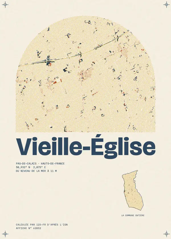 Affiche de Vieille-Église, calculée par 123-fr d'après l'IGN