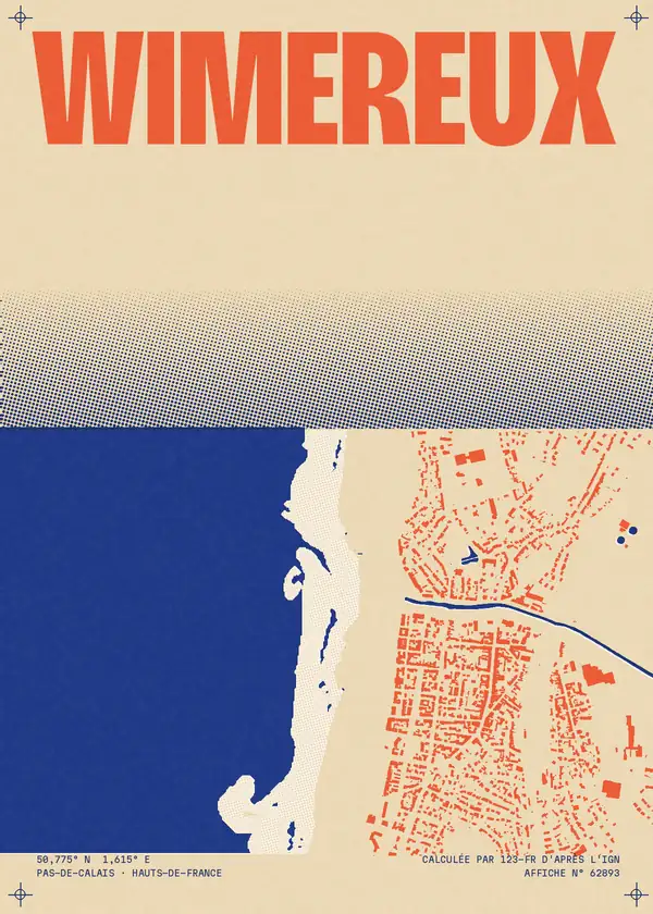 Affiche de Wimereux, calculée par 123-fr d'après l'IGN