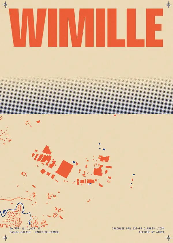 Affiche de Wimille, calculée par 123-fr d'après l'IGN
