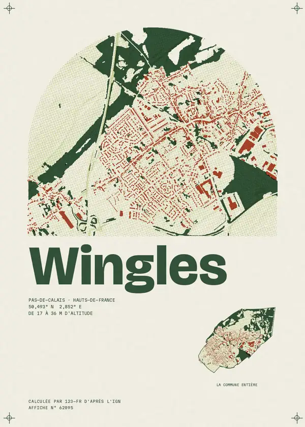 Affiche de Wingles, calculée par 123-fr d'après l'IGN