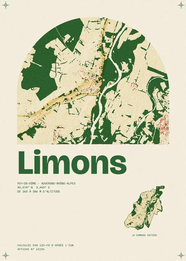 Affiche de Limons, calculée par 123-fr d'après l'IGN