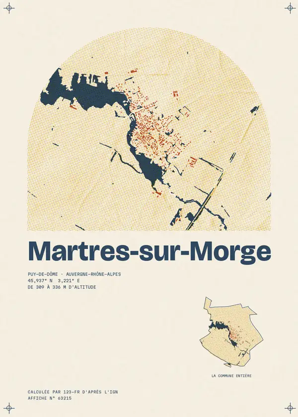 Affiche de Martres-sur-Morge, calculée par 123-fr d'après l'IGN