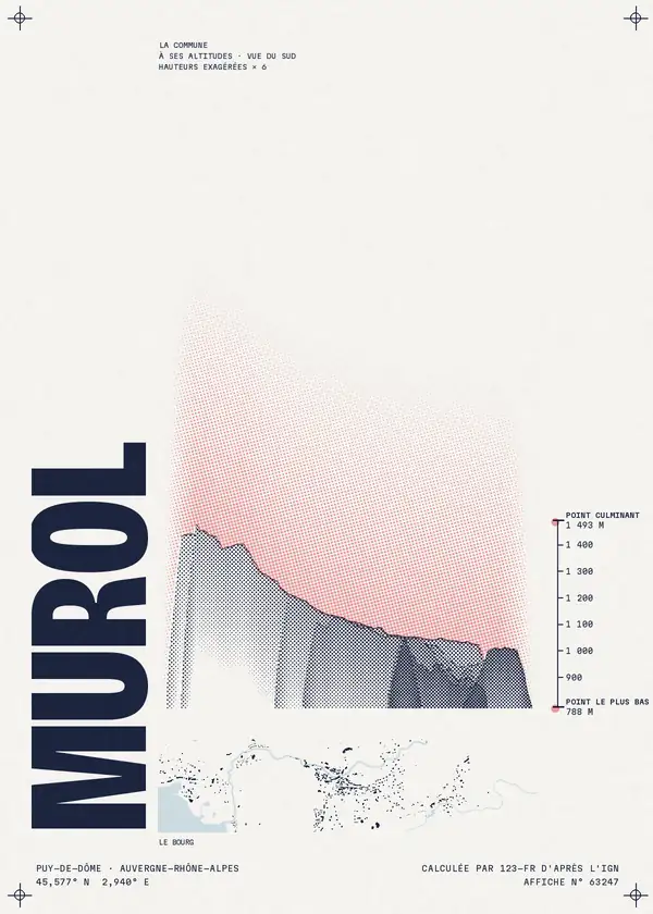 Affiche de Murol, calculée par 123-fr d'après l'IGN