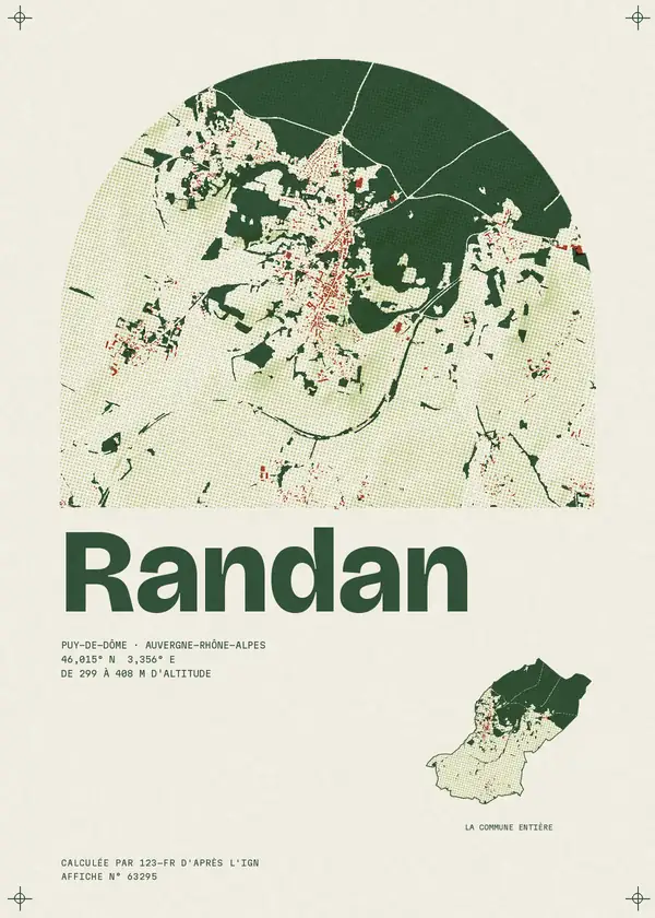 Affiche de Randan, calculée par 123-fr d'après l'IGN