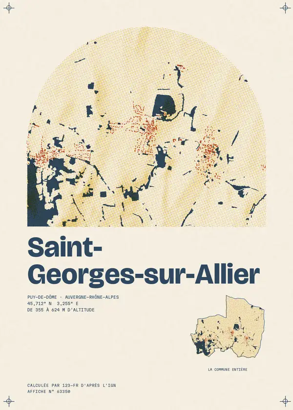 Affiche de Saint-Georges-sur-Allier, calculée par 123-fr d'après l'IGN