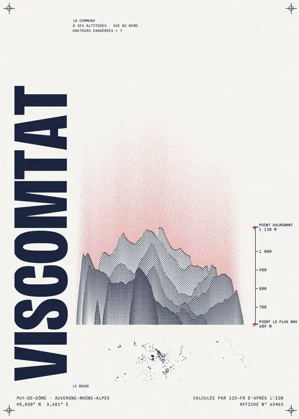 Affiche de Viscomtat, calculée par 123-fr d'après l'IGN