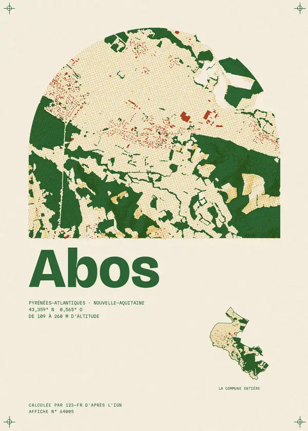 Affiche de Abos, calculée par 123-fr d'après l'IGN