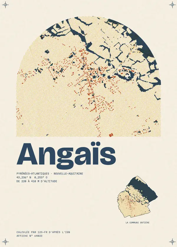 Affiche de Angaïs, calculée par 123-fr d'après l'IGN