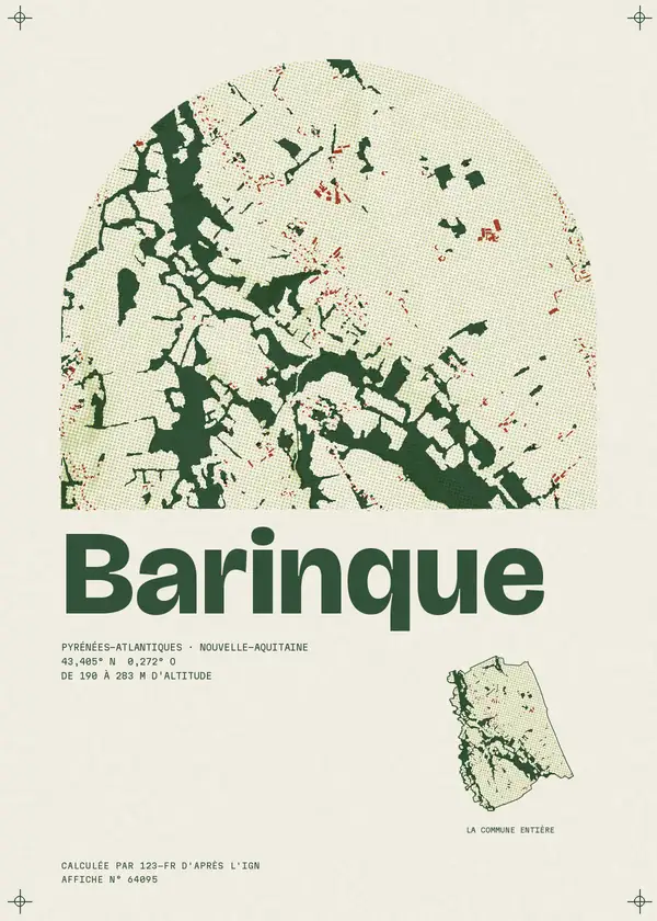 Affiche de Barinque, calculée par 123-fr d'après l'IGN