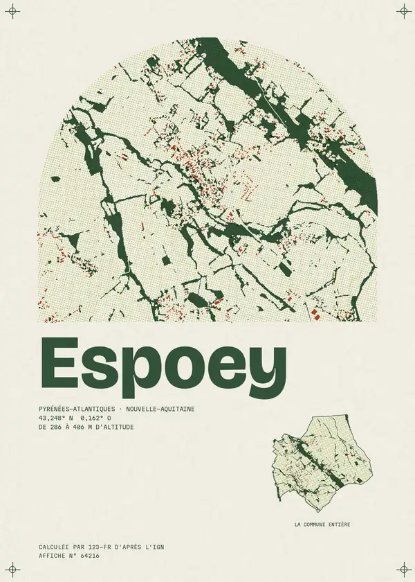 Affiche de Espoey, calculée par 123-fr d'après l'IGN