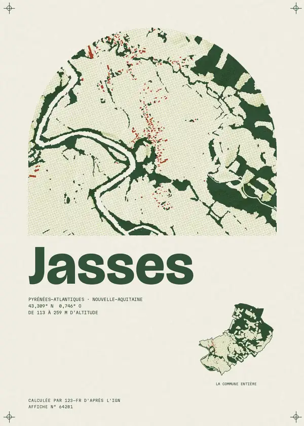 Affiche de Jasses, calculée par 123-fr d'après l'IGN