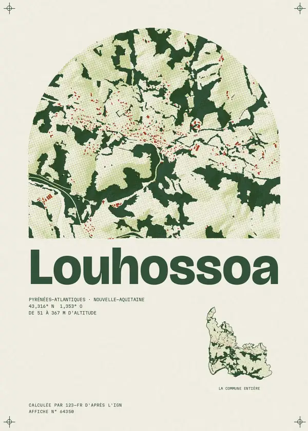 Affiche de Louhossoa, calculée par 123-fr d'après l'IGN