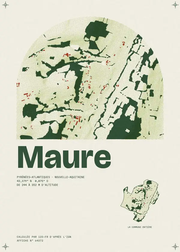 Affiche de Maure, calculée par 123-fr d'après l'IGN