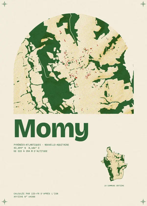 Affiche de Momy, calculée par 123-fr d'après l'IGN