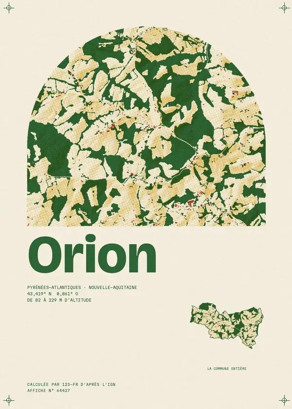 Affiche de Orion, calculée par 123-fr d'après l'IGN