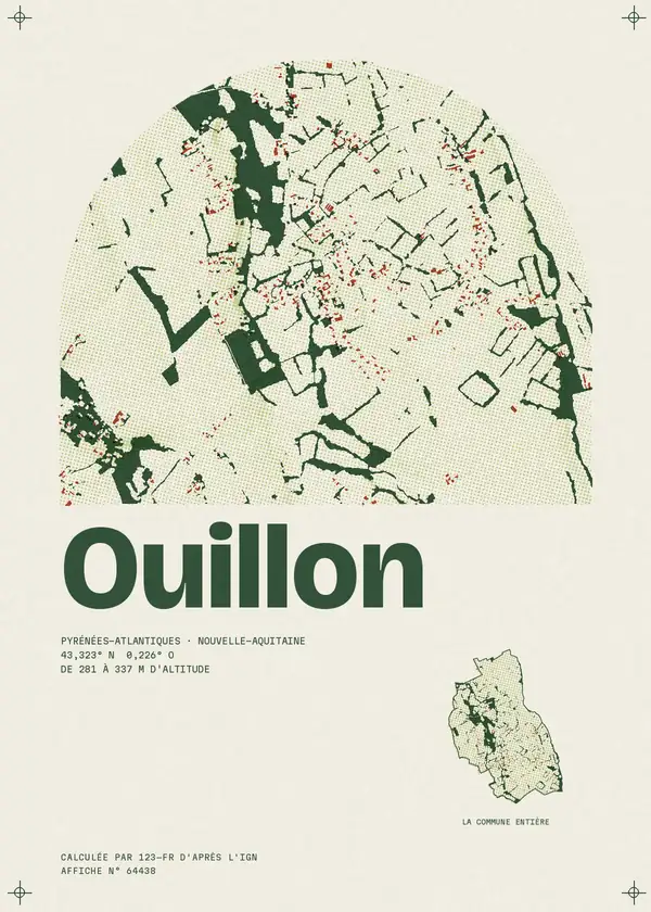 Affiche de Ouillon, calculée par 123-fr d'après l'IGN