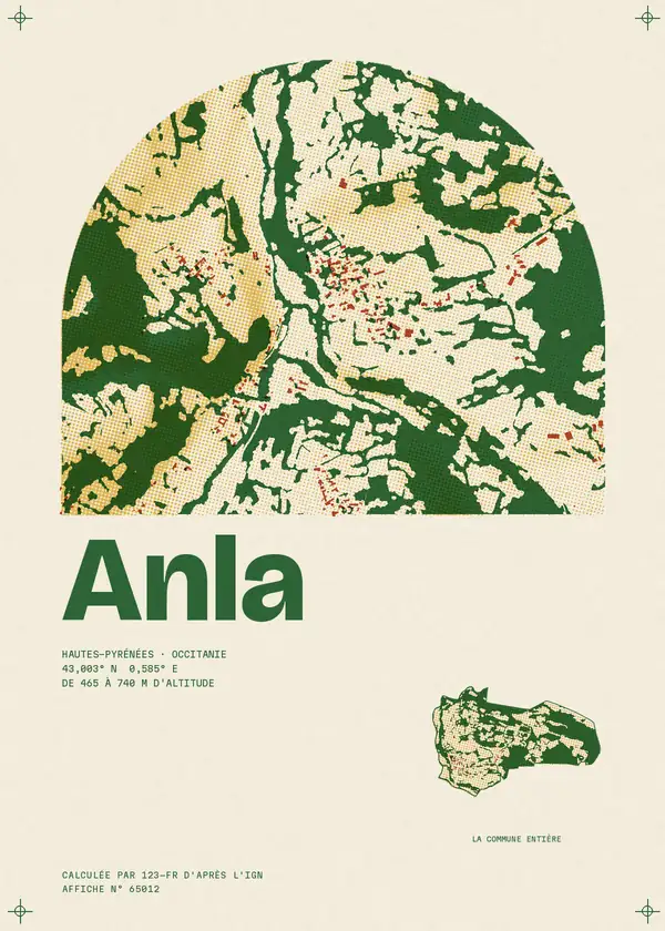 Affiche de Anla, calculée par 123-fr d'après l'IGN