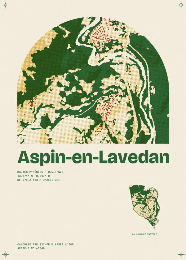 Affiche de Aspin-en-Lavedan, calculée par 123-fr d'après l'IGN