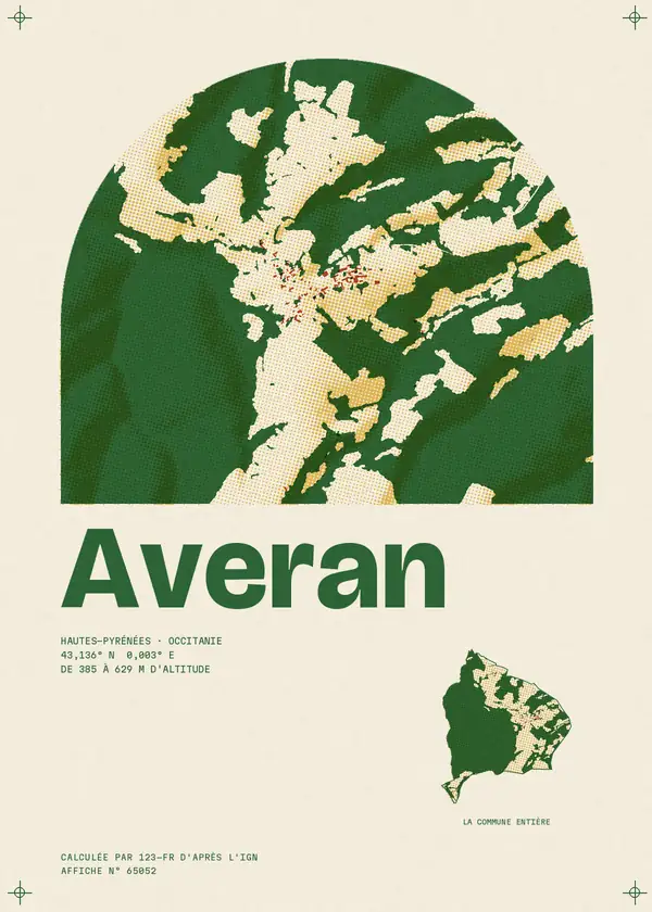 Affiche de Averan, calculée par 123-fr d'après l'IGN