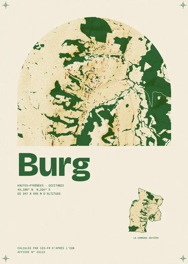Affiche de Burg, calculée par 123-fr d'après l'IGN