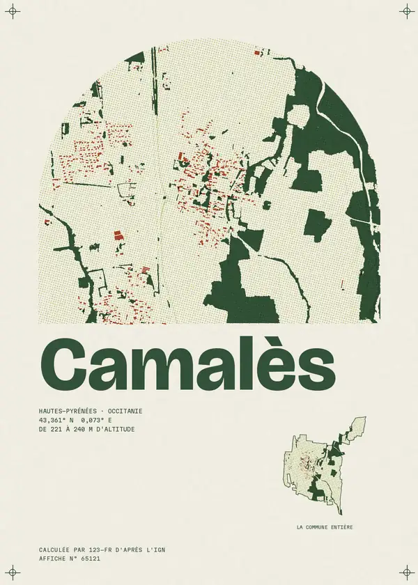 Affiche de Camalès, calculée par 123-fr d'après l'IGN