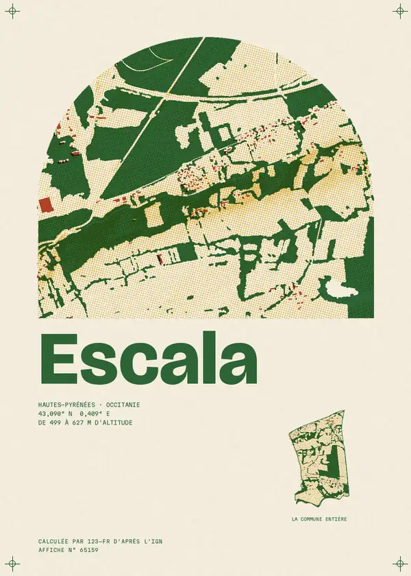 Affiche de Escala, calculée par 123-fr d'après l'IGN