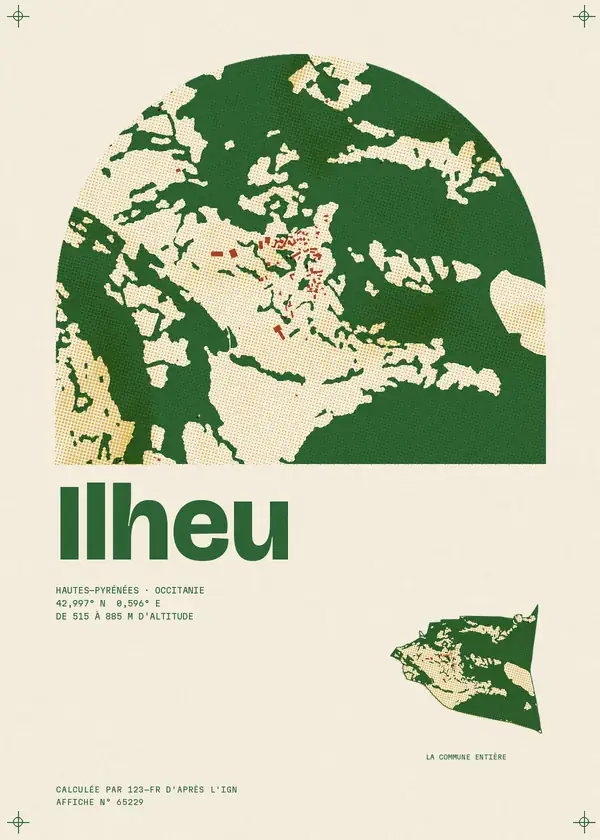 Affiche de Ilheu, calculée par 123-fr d'après l'IGN