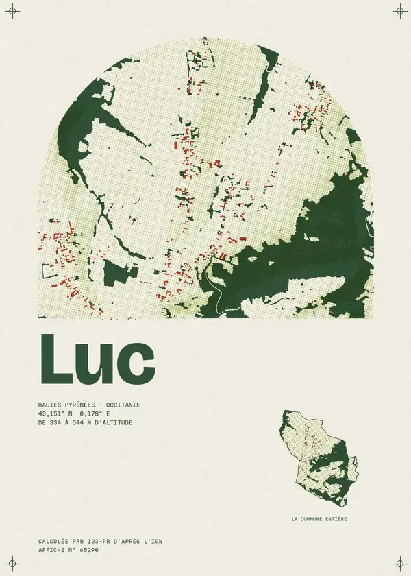 Affiche de Luc, calculée par 123-fr d'après l'IGN