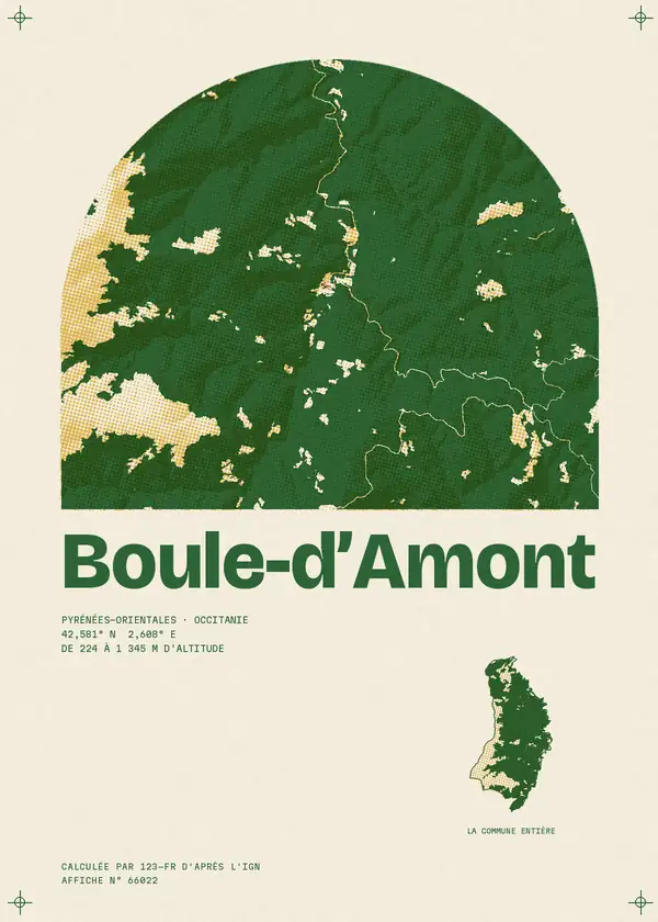 Affiche de Boule-d'Amont, calculée par 123-fr d'après l'IGN