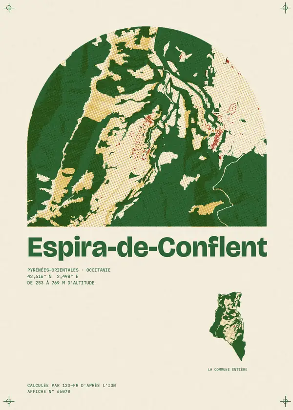 Affiche de Espira-de-Conflent, calculée par 123-fr d'après l'IGN