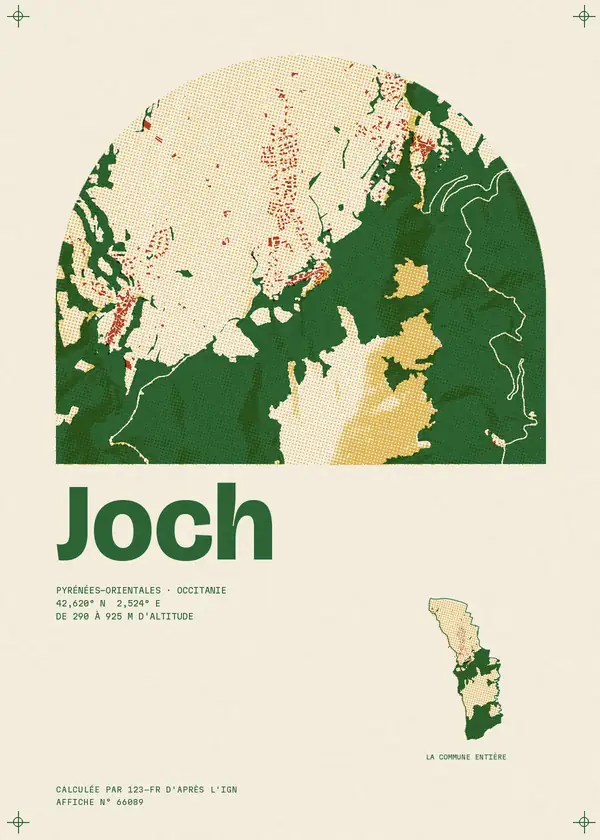Affiche de Joch, calculée par 123-fr d'après l'IGN