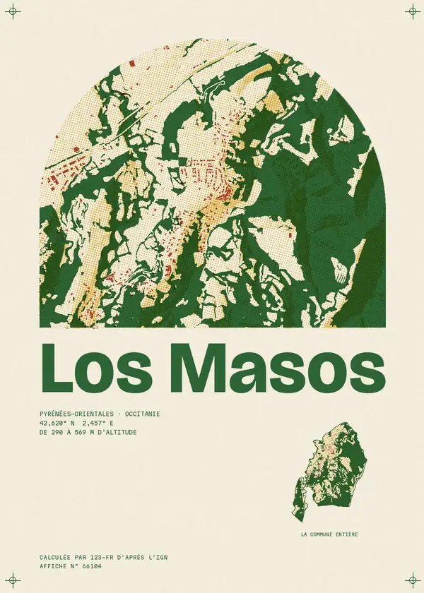 Affiche de Los Masos, calculée par 123-fr d'après l'IGN