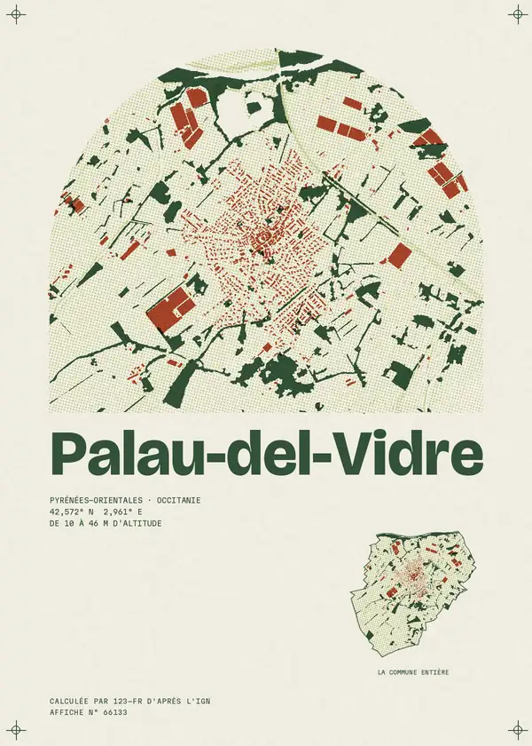 Affiche de Palau-del-Vidre, calculée par 123-fr d'après l'IGN