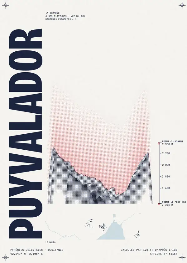 Affiche de Puyvalador, calculée par 123-fr d'après l'IGN
