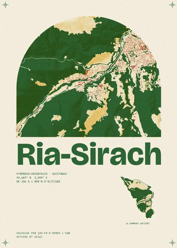 Affiche de Ria-Sirach, calculée par 123-fr d'après l'IGN