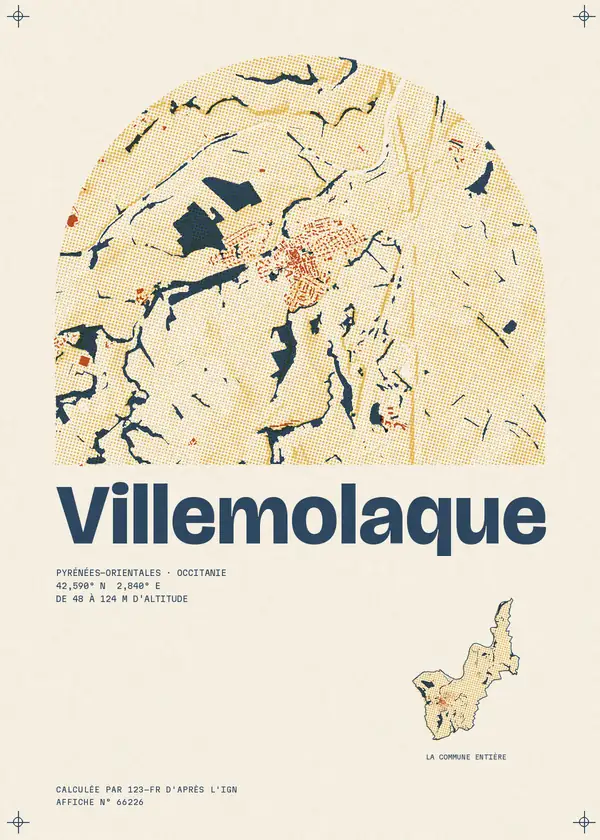 Affiche de Villemolaque, calculée par 123-fr d'après l'IGN
