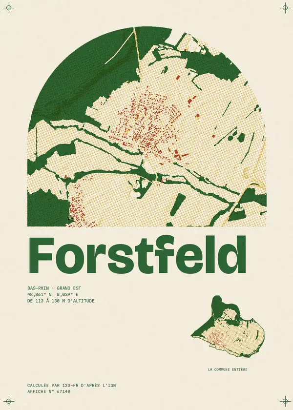 Affiche de Forstfeld, calculée par 123-fr d'après l'IGN