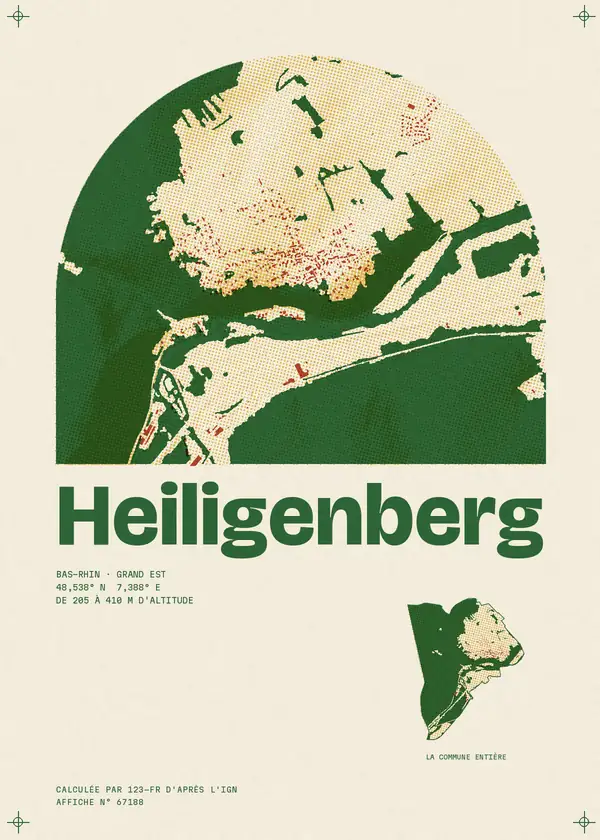 Affiche de Heiligenberg, calculée par 123-fr d'après l'IGN