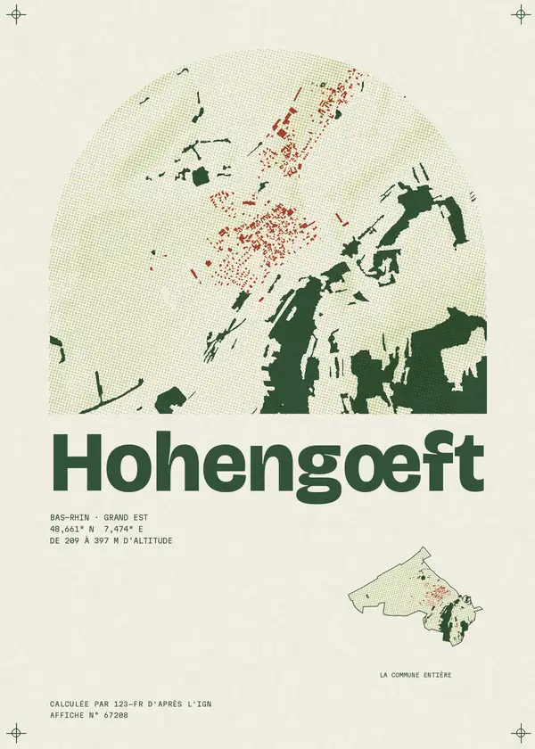 Affiche de Hohengœft, calculée par 123-fr d'après l'IGN