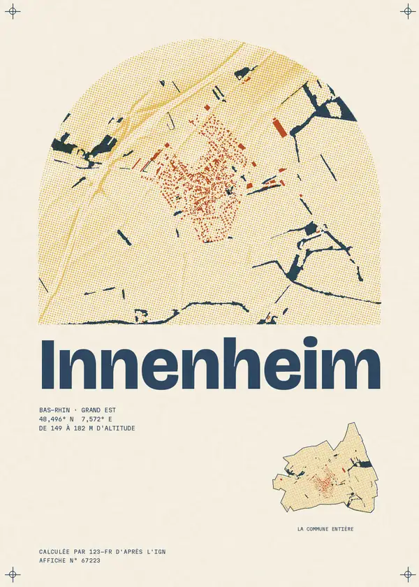 Affiche de Innenheim, calculée par 123-fr d'après l'IGN