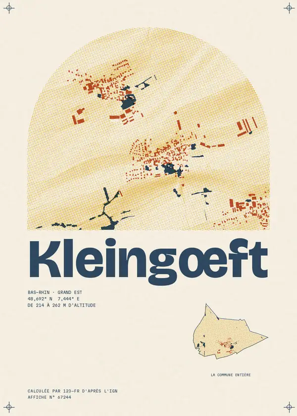 Affiche de Kleingœft, calculée par 123-fr d'après l'IGN