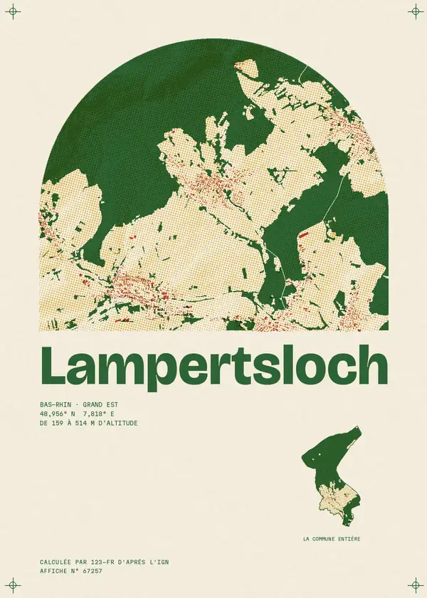 Affiche de Lampertsloch, calculée par 123-fr d'après l'IGN