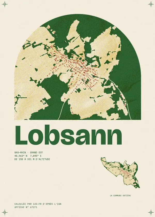 Affiche de Lobsann, calculée par 123-fr d'après l'IGN