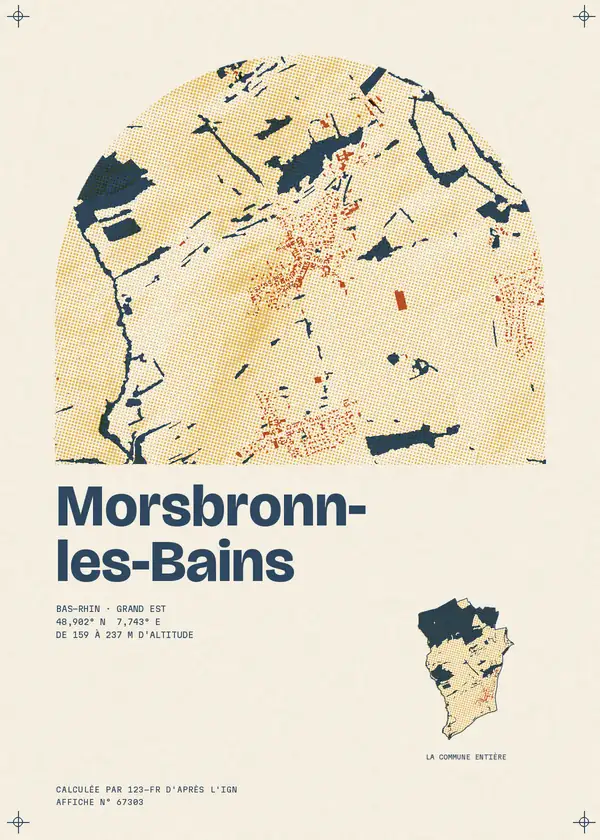 Affiche de Morsbronn-les-Bains, calculée par 123-fr d'après l'IGN