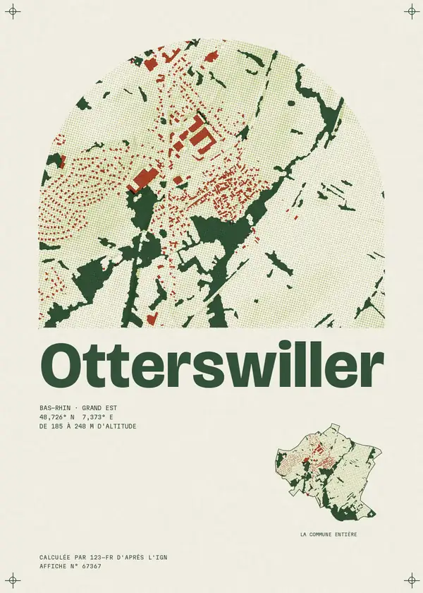 Affiche de Otterswiller, calculée par 123-fr d'après l'IGN