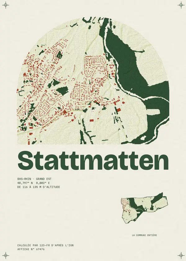 Affiche de Stattmatten, calculée par 123-fr d'après l'IGN