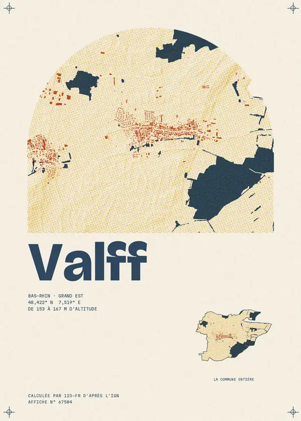 Affiche de Valff, calculée par 123-fr d'après l'IGN