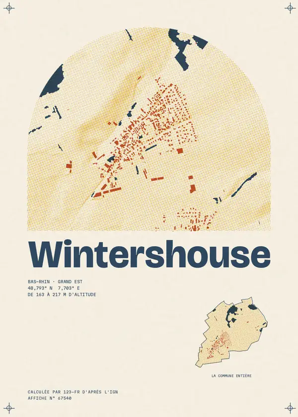 Affiche de Wintershouse, calculée par 123-fr d'après l'IGN