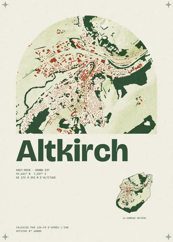 Affiche de Altkirch, calculée par 123-fr d'après l'IGN